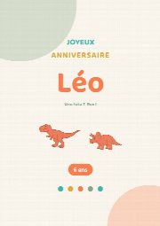 Affiche « Joyeux anniversaire » au prénom de l’enfant